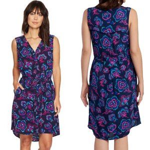 Hatley Blue and Pink Floral Mini Dress